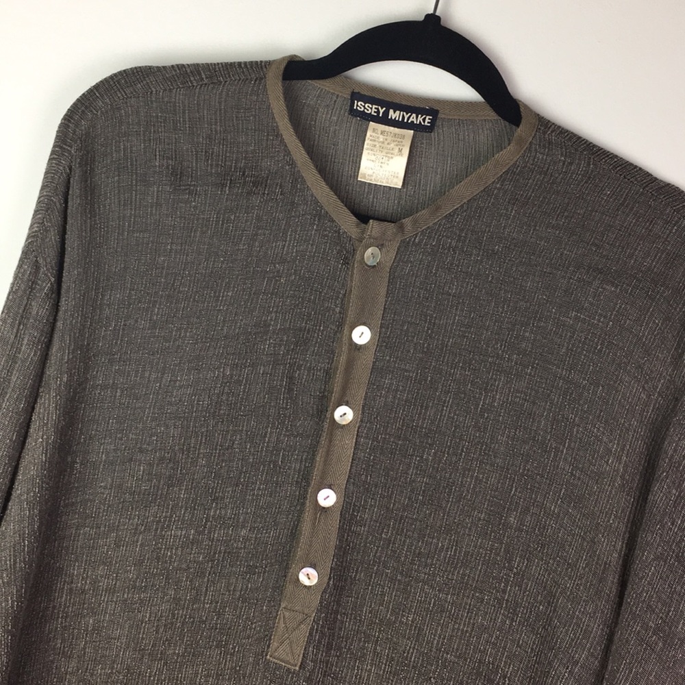 Issey Miyake unisex pullover linen cotton